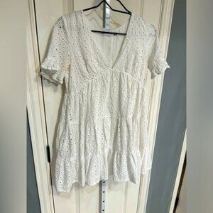 Petal and Pup White Eyelet Dress Size 4